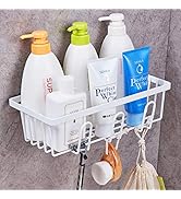 JS Lot de 2 étagères de douche à suspendre sans perçage en acier inoxydable SUS304