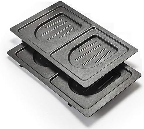 SENYA - gaufrier 2 en 1, plaques antiadhésives, rangement facile (M)