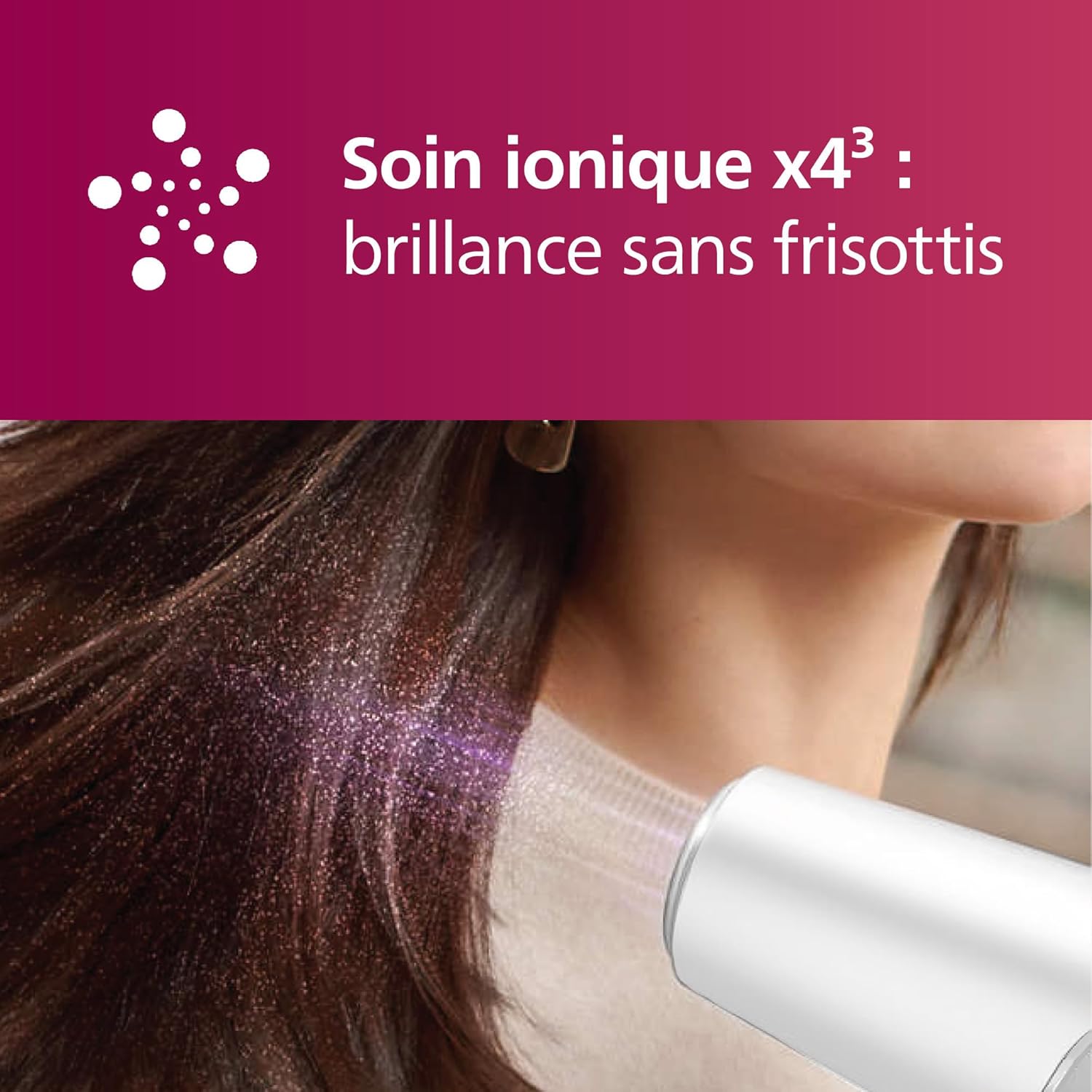 Philips - 5000 Series - sèche-cheveux, 2100W, ThermoShield, ionique, concentrateur, diffuseur - BHD500/20
