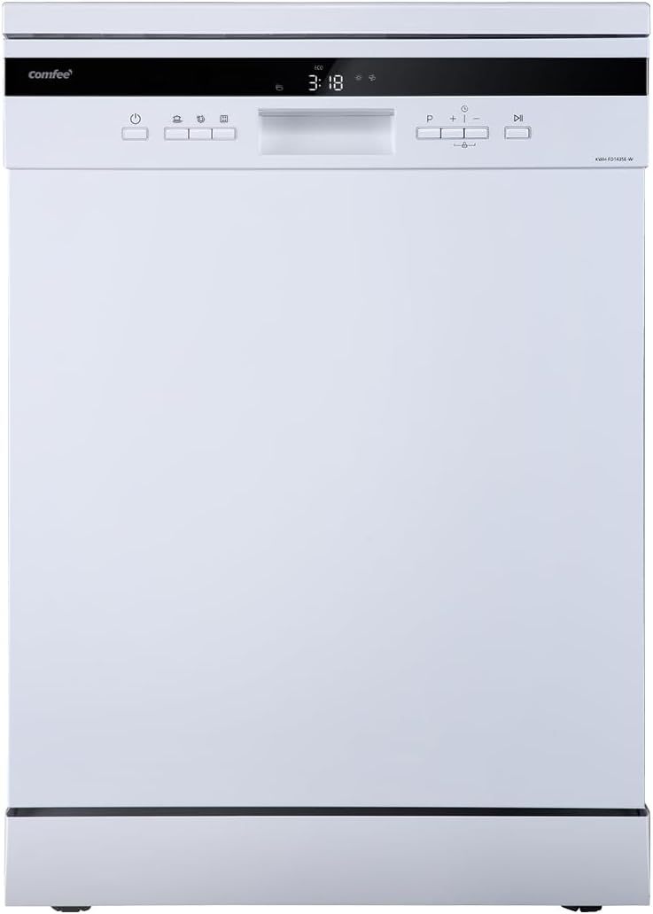 COMFEE' - lave-vaisselle grand format, 14 couverts, 44 dB, grand écran LED, départ différé, supports flexibles, FD1435E-