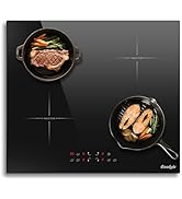 Cooksir Plaque à Induction 4 Feux, Plaque de Cuisson Encastrable 60 CM, 7200W, Commande Tactile I...