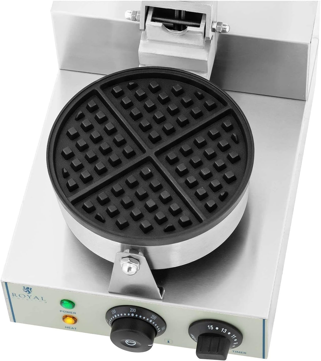 Royal Catering - gaufrier rond, 43x25x56cm, 1300W, minuterie, RCWM-1300-R