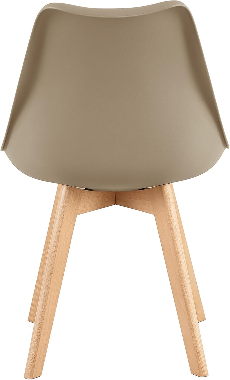 EGGREE - chaises scandinaves lot de 8 - pieds bois - assise rembourrée