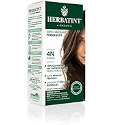 Herbatint Soin Colorant Permanent pour Cheveux 4N Châtain - 150 ml, sans Ammoniaque, 100% Couvert...