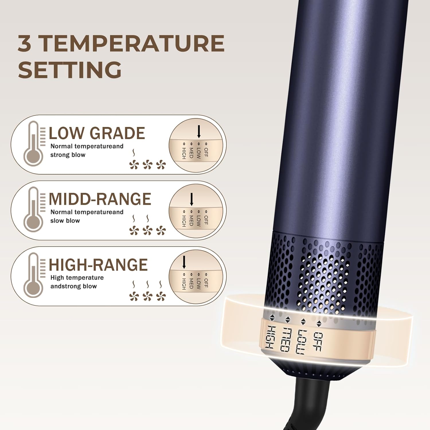 Brosse soufflante 5 en 1 - séchage, boucles, lissage, air chaud