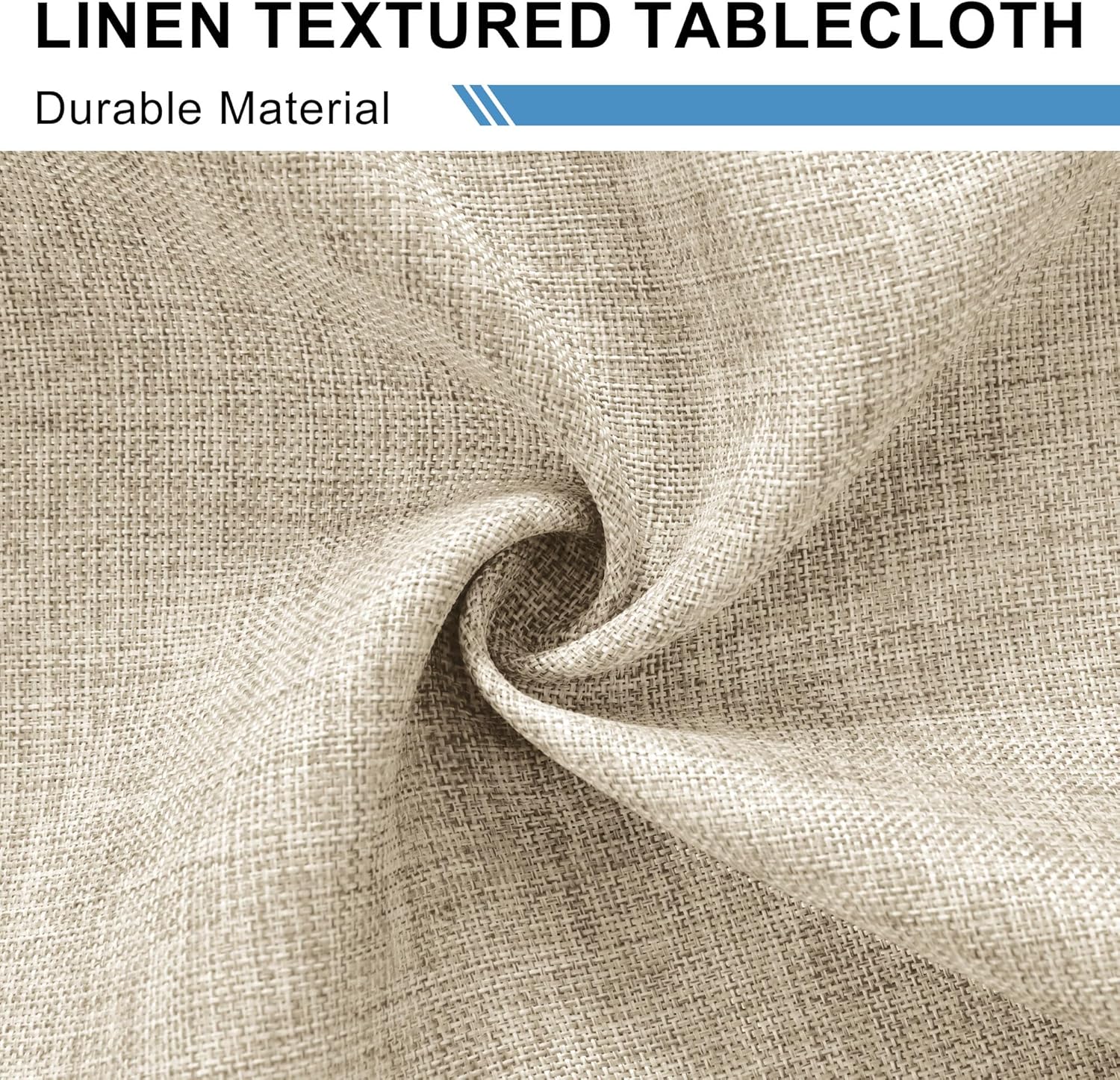 DWCN - nappe aspect lin - 110x140 cm - lavable, imperméable, anti-tache DWCN