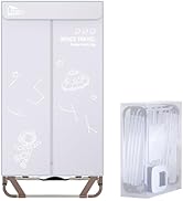 Sechoir Linge Electrique, Uten Séchoir Pliable pour Armoire avec Sac de Rangement, 1500 W Séchage...
