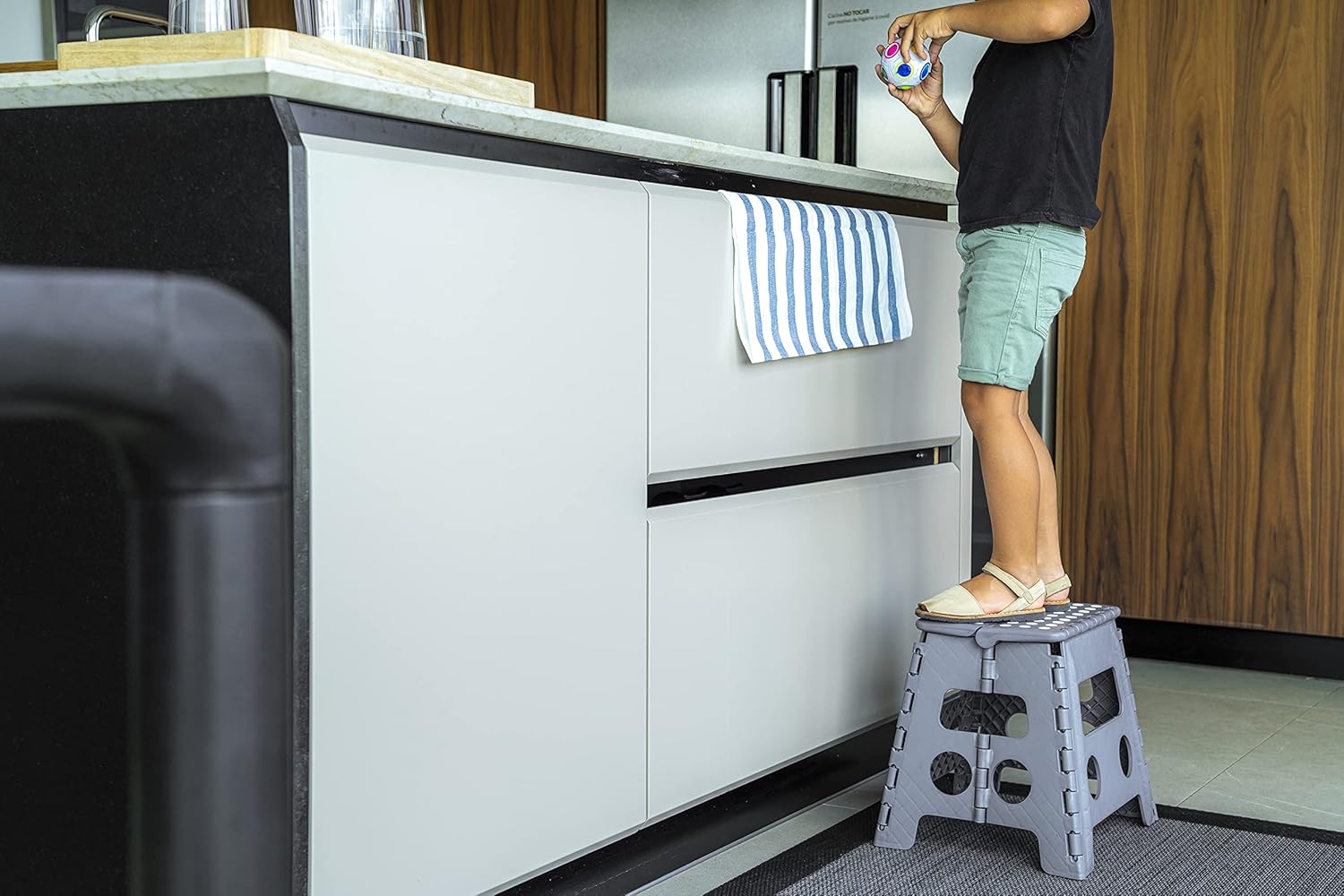 Arregui - tabouret pliant multiusage - 32 cm - marchepied compact TB-032-G