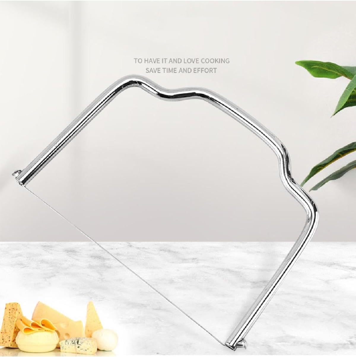 Trancheuse à fromage manuelle - 2 pièces - inox - coupe fil polyvalent