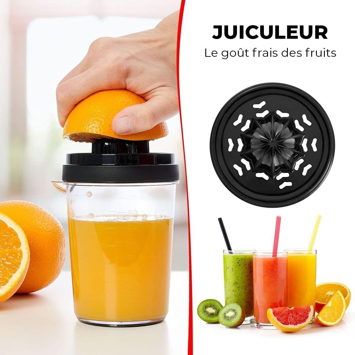 Spiraliseur de légumes - 8-en-1 multifonction - coupe spirale – spaghettis, tagliatelles, trancheuse