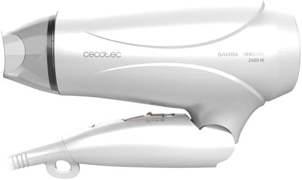 Cecotec - Ionicare Travelwhite - compact pliable, 2400W, ioniseur, Turbo