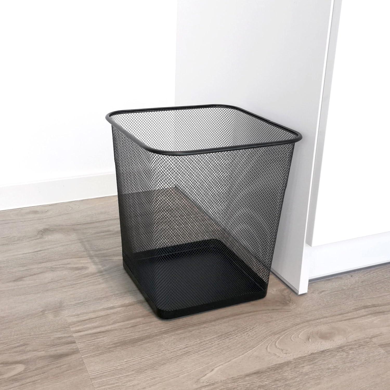 D.RECT - Corbeille Treillis Métal 18L - lot de 2, maille fine, noir