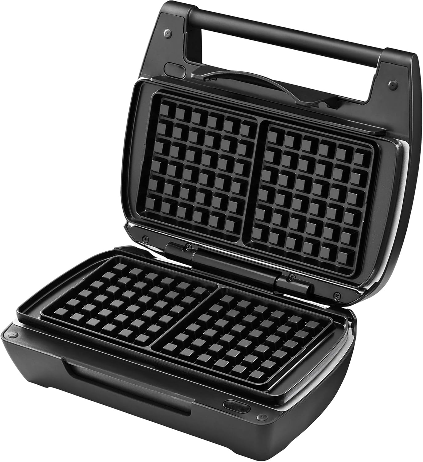 LAGRANGE - Gaufrier Mini Maxi - 120x120mm - 900W, multifonction, plaques faciles à nettoyer, 028662