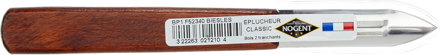 Nogent - éplucheur Classic bois merisier inox, compact et durable, 01210B