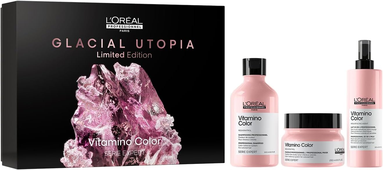 L'Oréal Professionnel - Serie Expert Vitamino Color - coffret soin cheveux colorés - shampooing, masque, lait 10-en-1