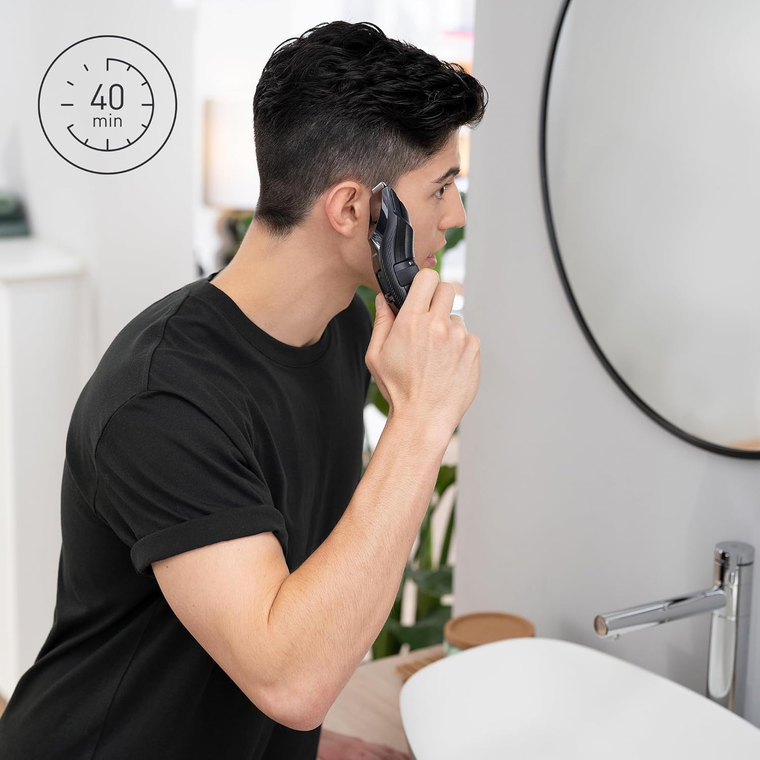 Panasonic - Tondeuse cheveux sans fil étanche, 19 réglages, ER-GC53-K503