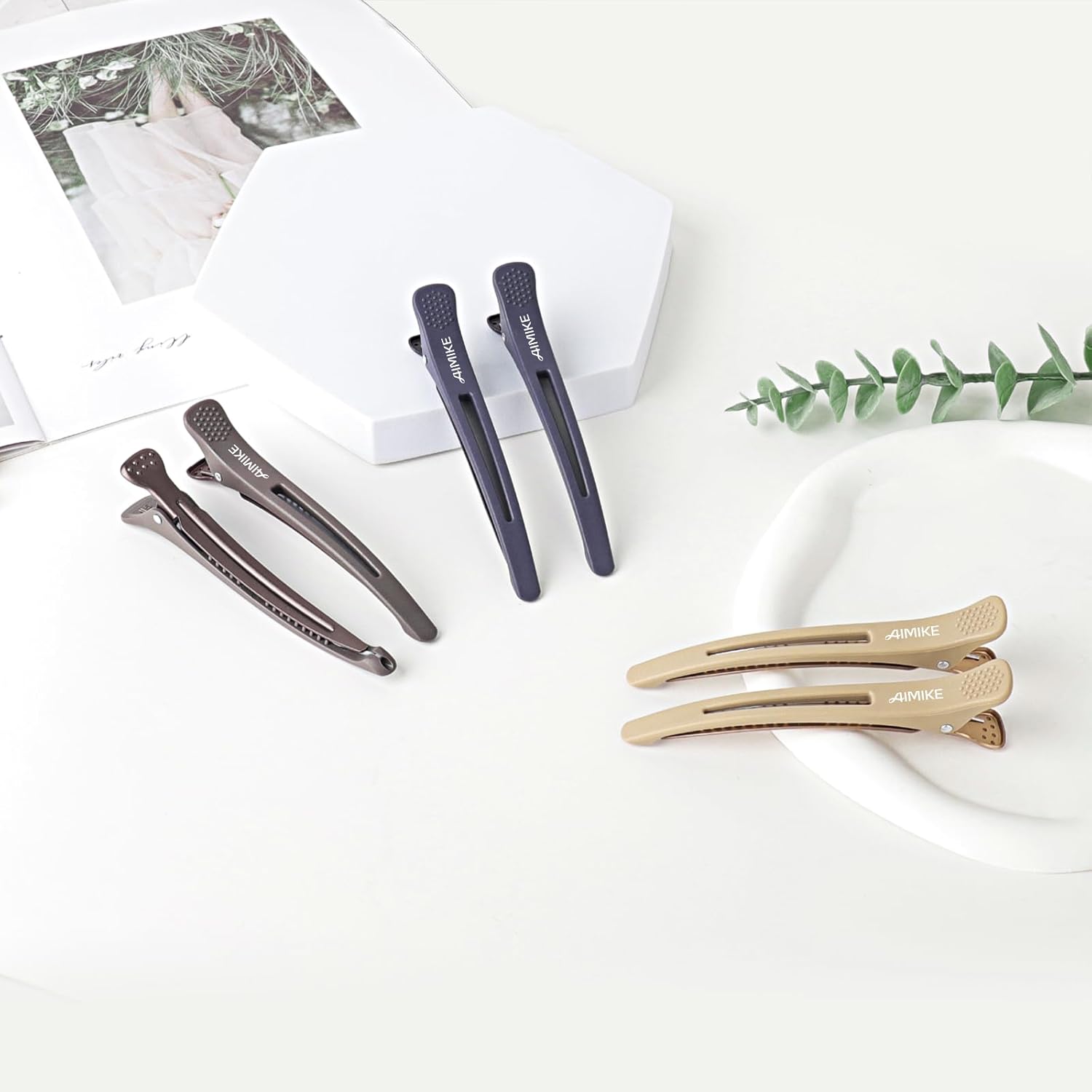 AIMIKE - Pinces à cheveux lot de 6 - antidérapantes sans trace - idéales coiffure femme