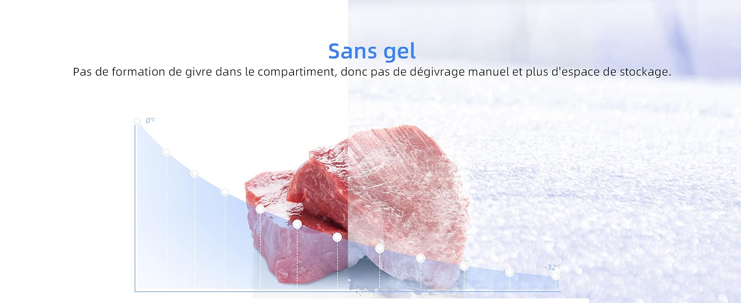 Cristaux de sel gemme roses à côté d'un récipient en verre transparent étiqueté « Sans gel », mettant en valeur la forme brute du produit