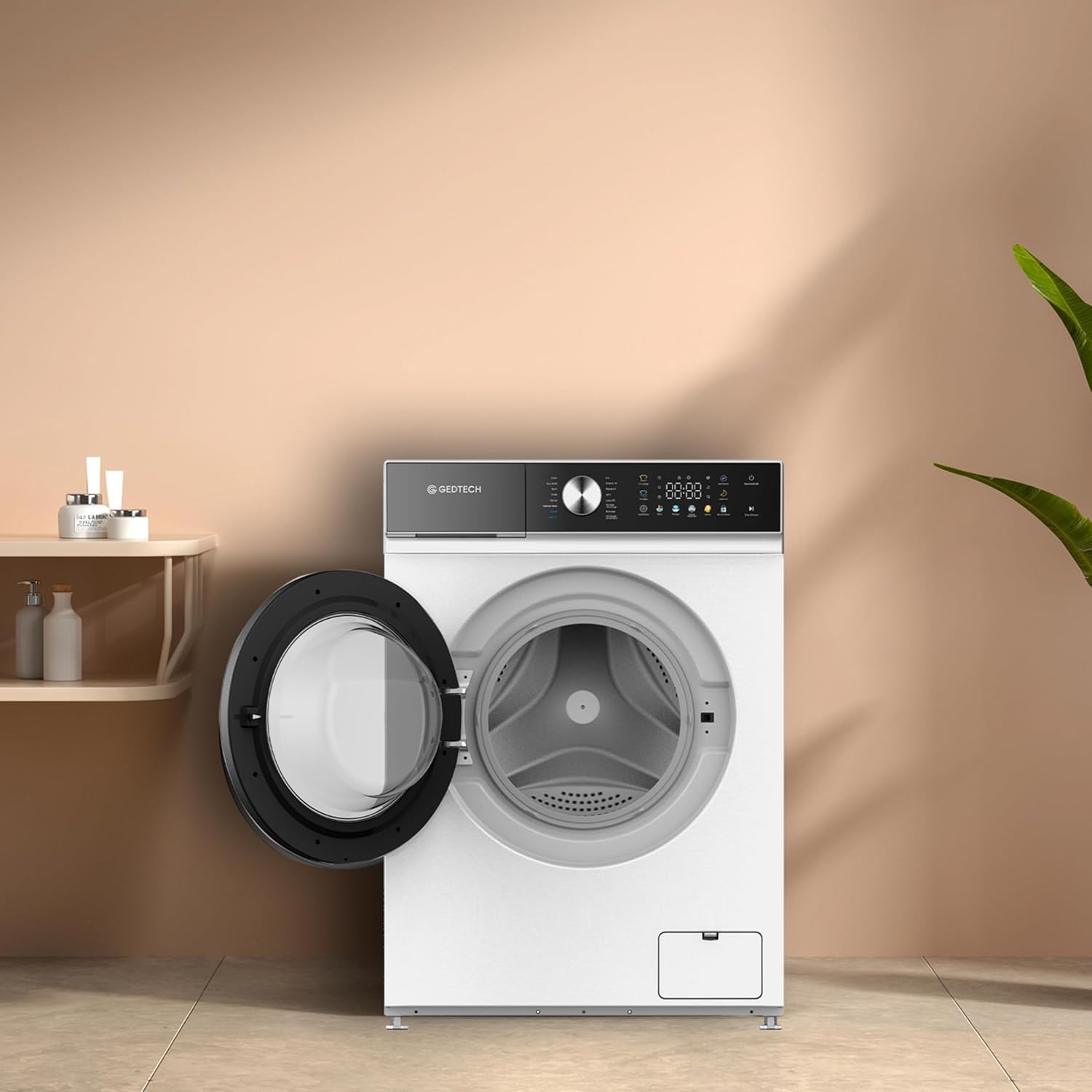 Gedtech lave-linge frontal 10kg, 1400 trs/min, LED, eco, GLLPS101400WH