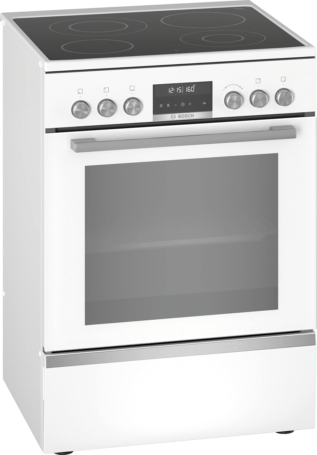Bosch - Serie 6 cuisinière 60cm, four céramique blanc, A, HKS79R220