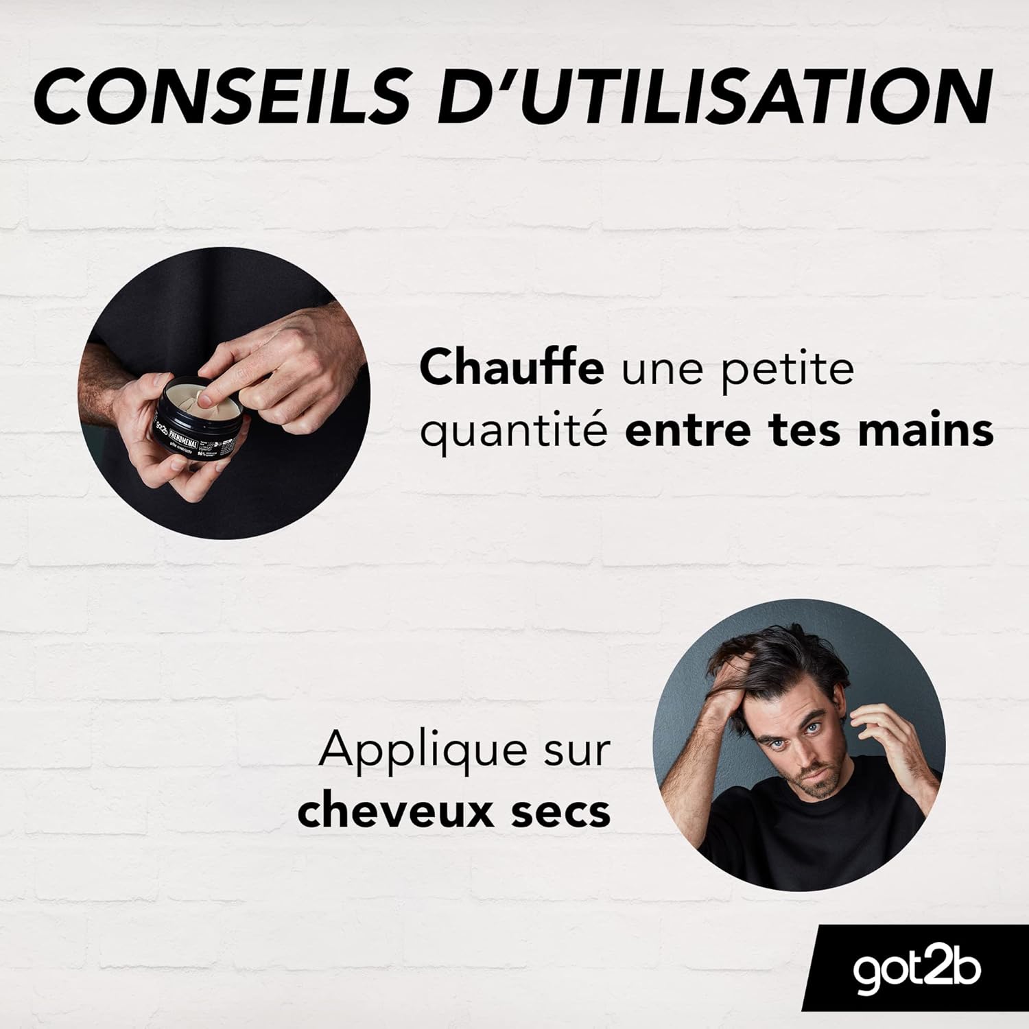 Got2b - PhenoMENal - pâte modelante 100ml - fixation naturelle