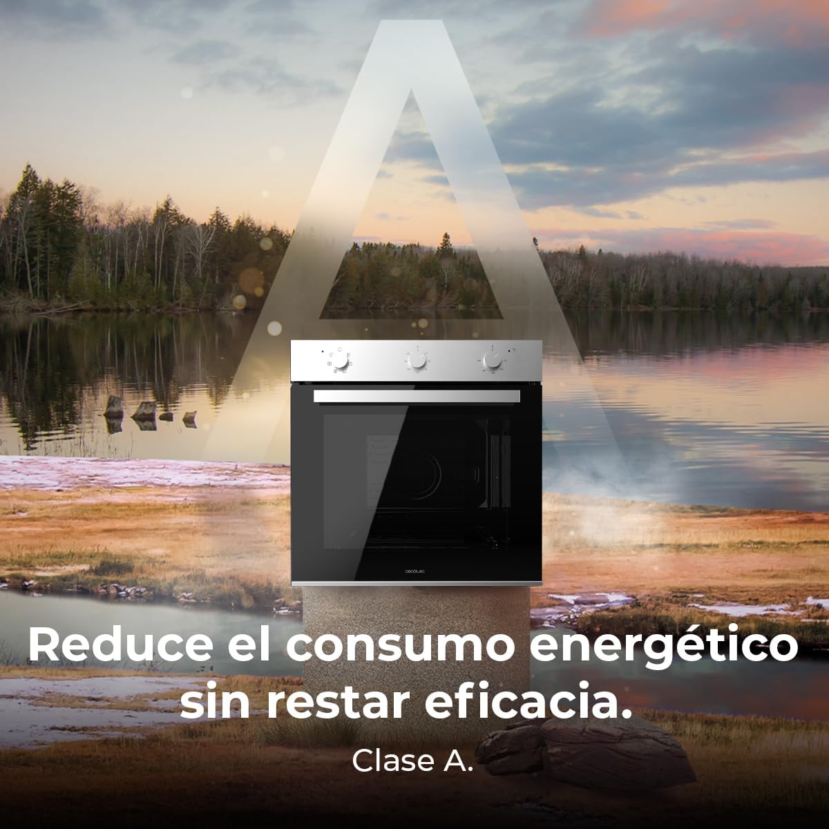 Cecotec - Four encastrable multifonctions, 70L, 6 modes, 2800W, classe A, M236000