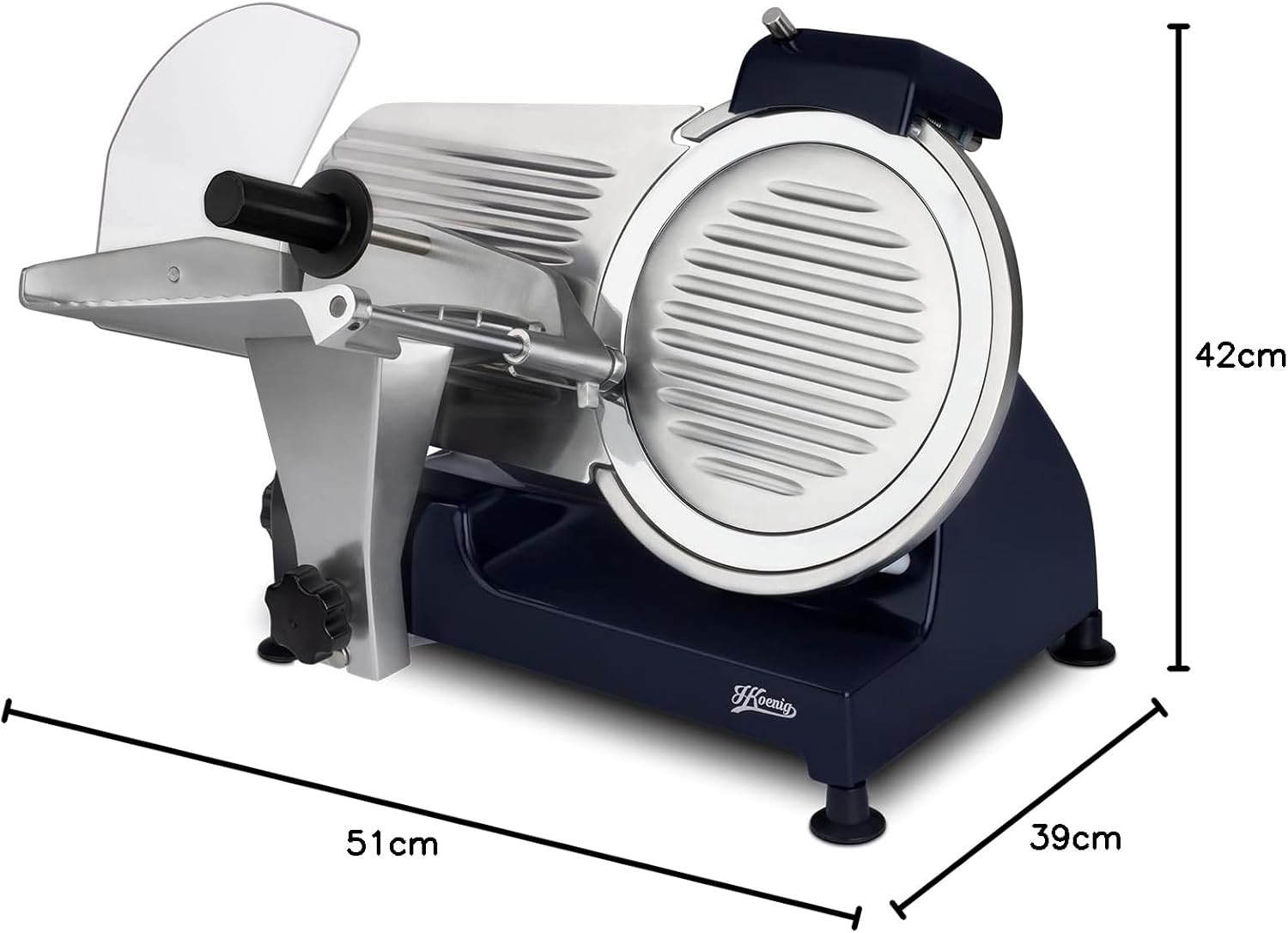 H.Koenig - MSX256 - lame 25 cm - coupe 0-12 mm - 282 rpm - aiguiseur