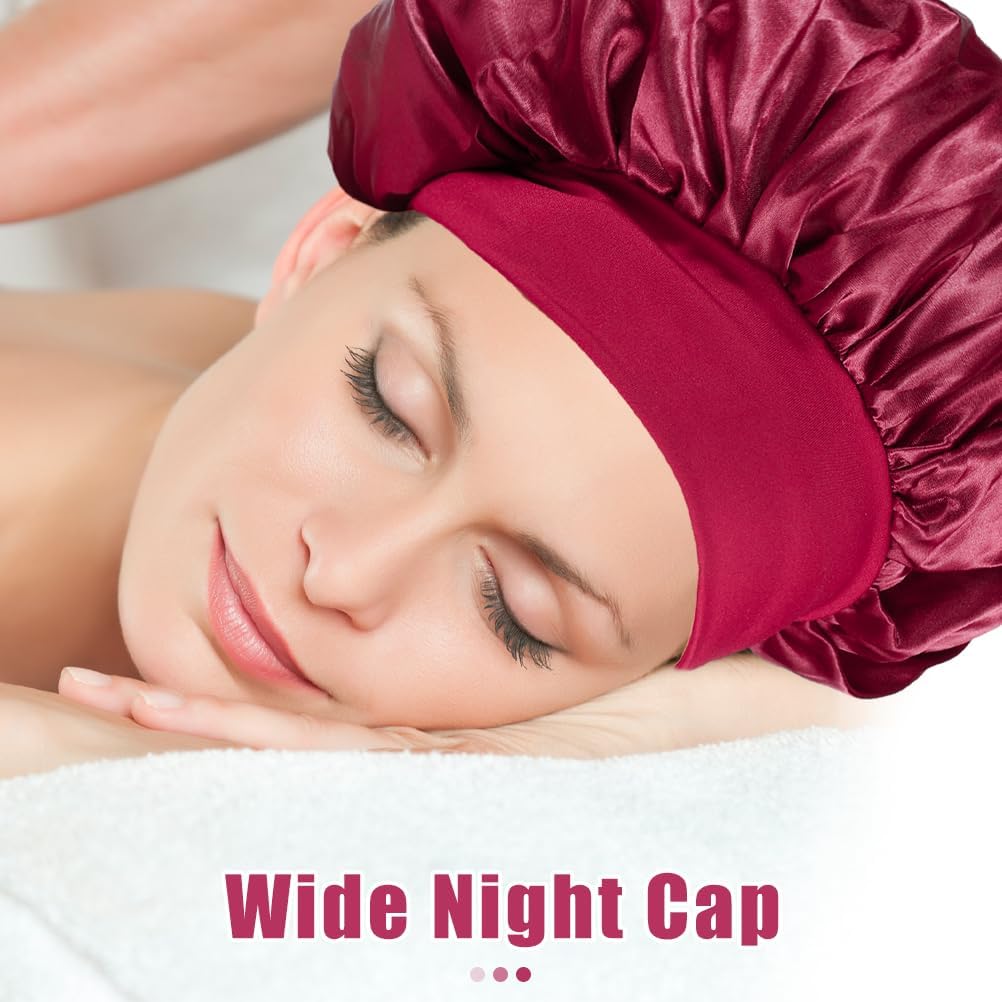 Bonnet Satin Cheveux Nuit - élastique - soin soie - protection cheveux