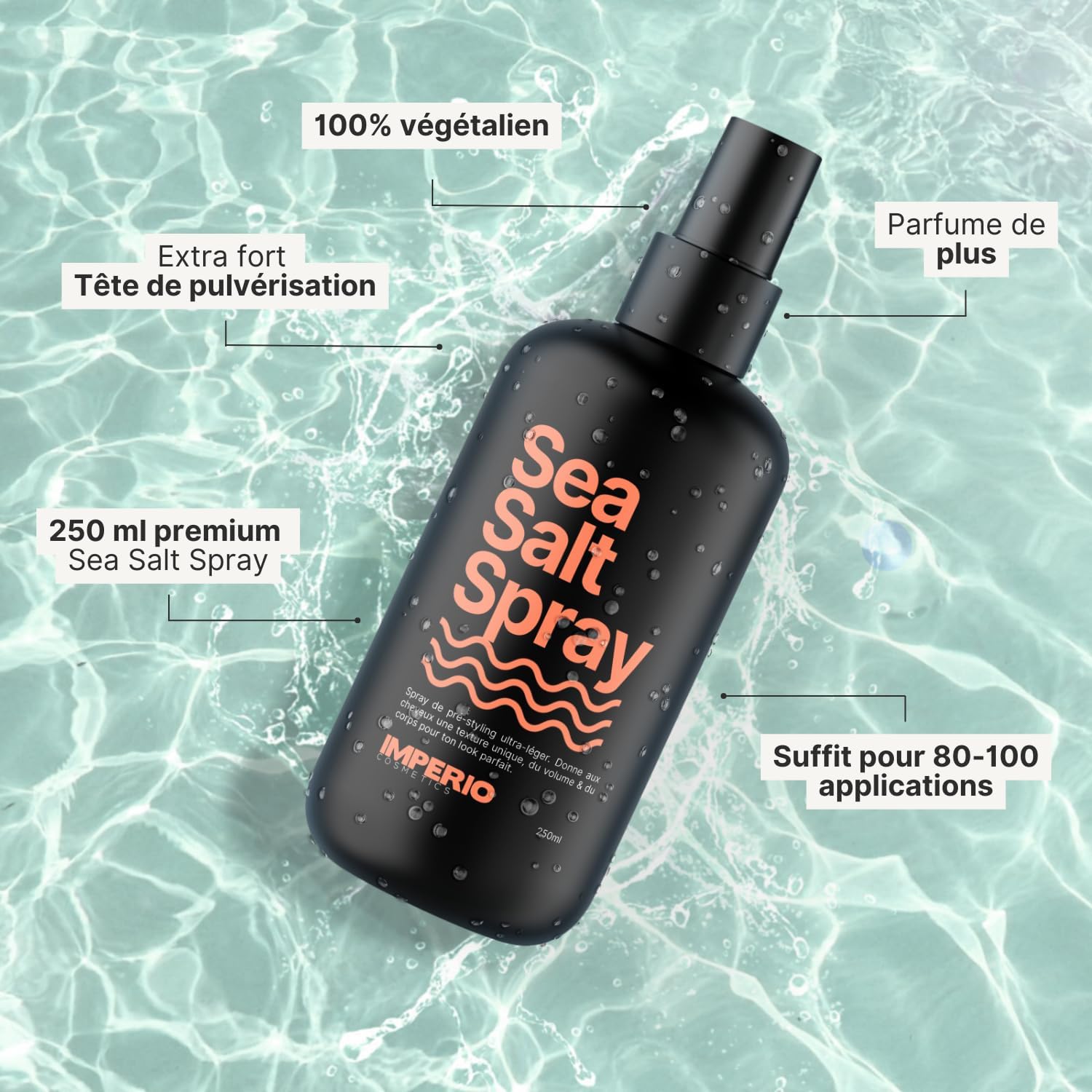 IMPERIO - Sea Salt Spray - 250ml - volume, texture, beach waves