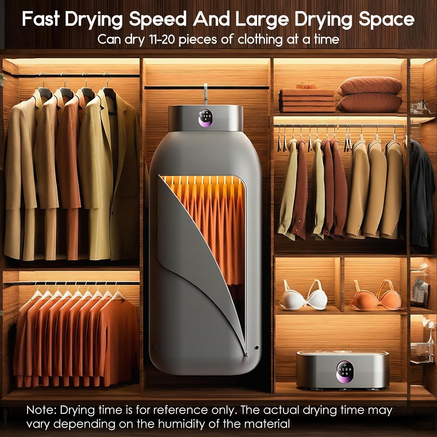 Sèche-linge mini portable - grande capacité, silencieux 16dB, 4 programmes, compact, économe - 2026