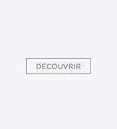 Le texte se lit comme suit : « DÉCOUVRIR ». Bouton blanc simple ou élément d'interface avec texte noir.