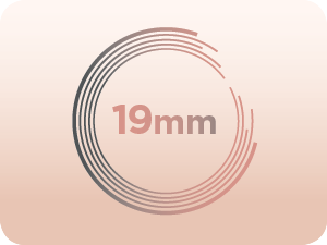 diamètre 19 mm, fer à boucler fin