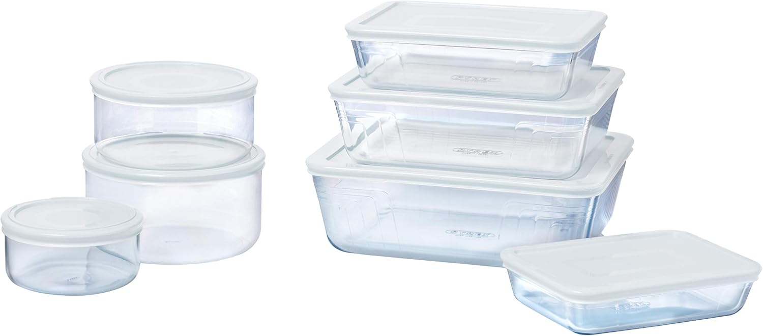 Pyrex - Cook & Freeze - 19x14 cm - plat verre avec couvercle, lot de 2, 0.80 L