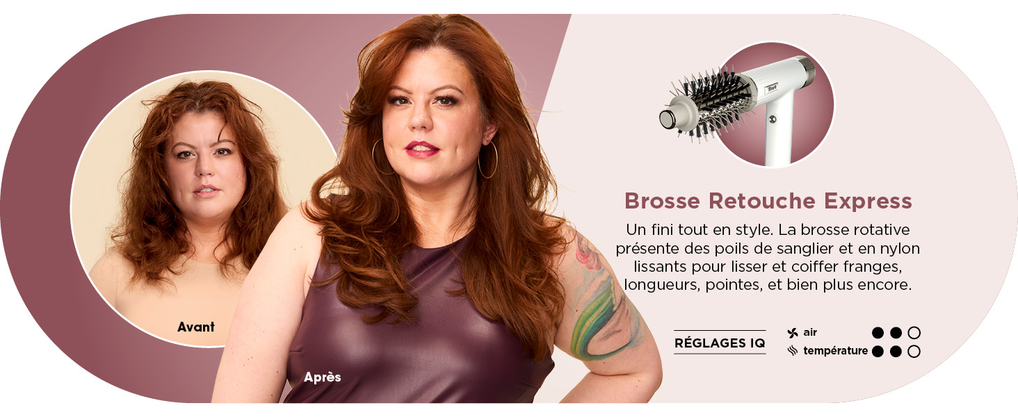 Shark SpeedStyle Sèche-cheveux & Finisseur RapidGloss avec étui de rangement, 5 stylers