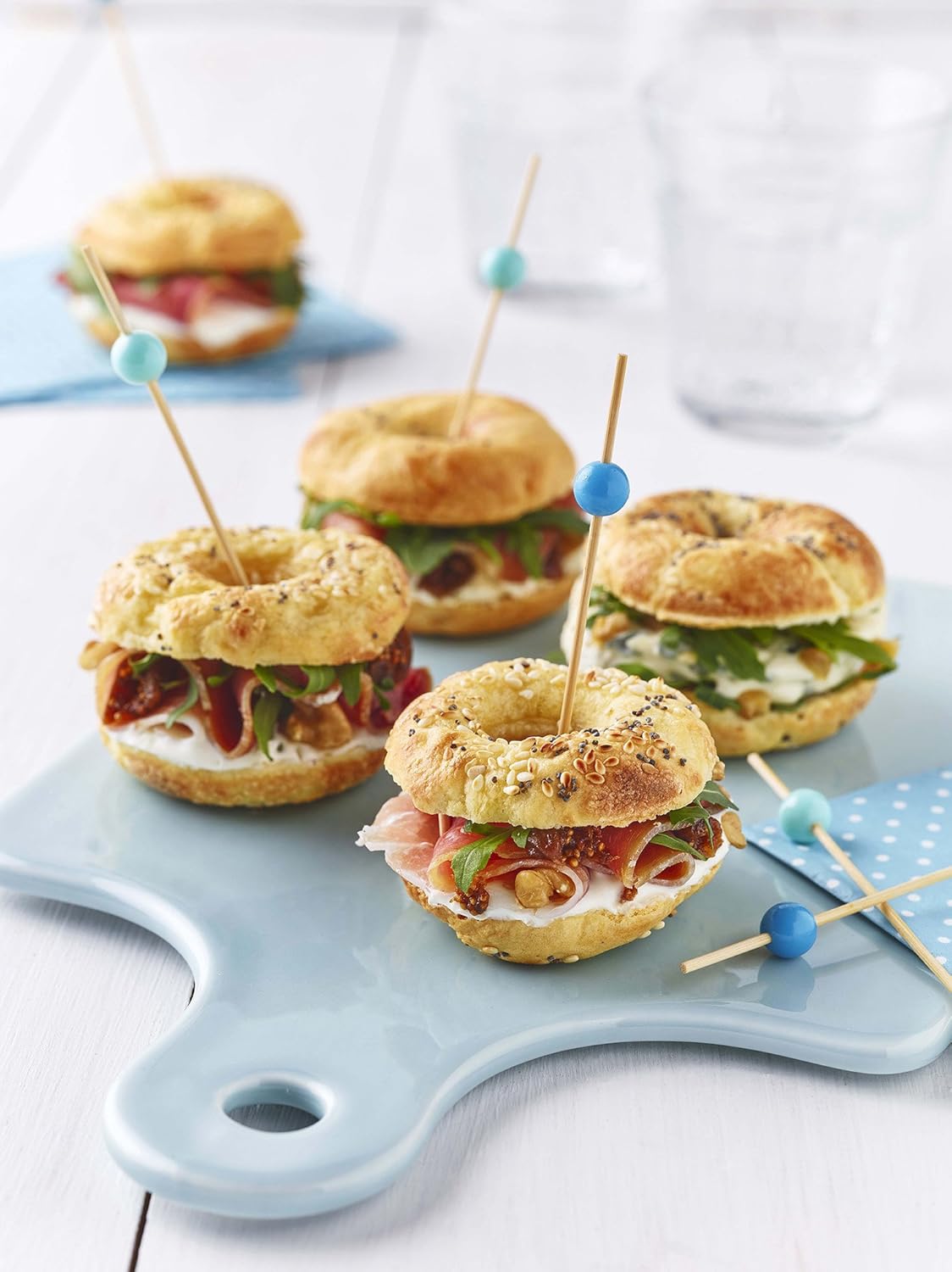 Mini-donuts/bagels - plaque cuisson antiadhésive - format compact - JEU PLAQ. MINI-DONUTS /MINI BAGELS AA PREMIUM