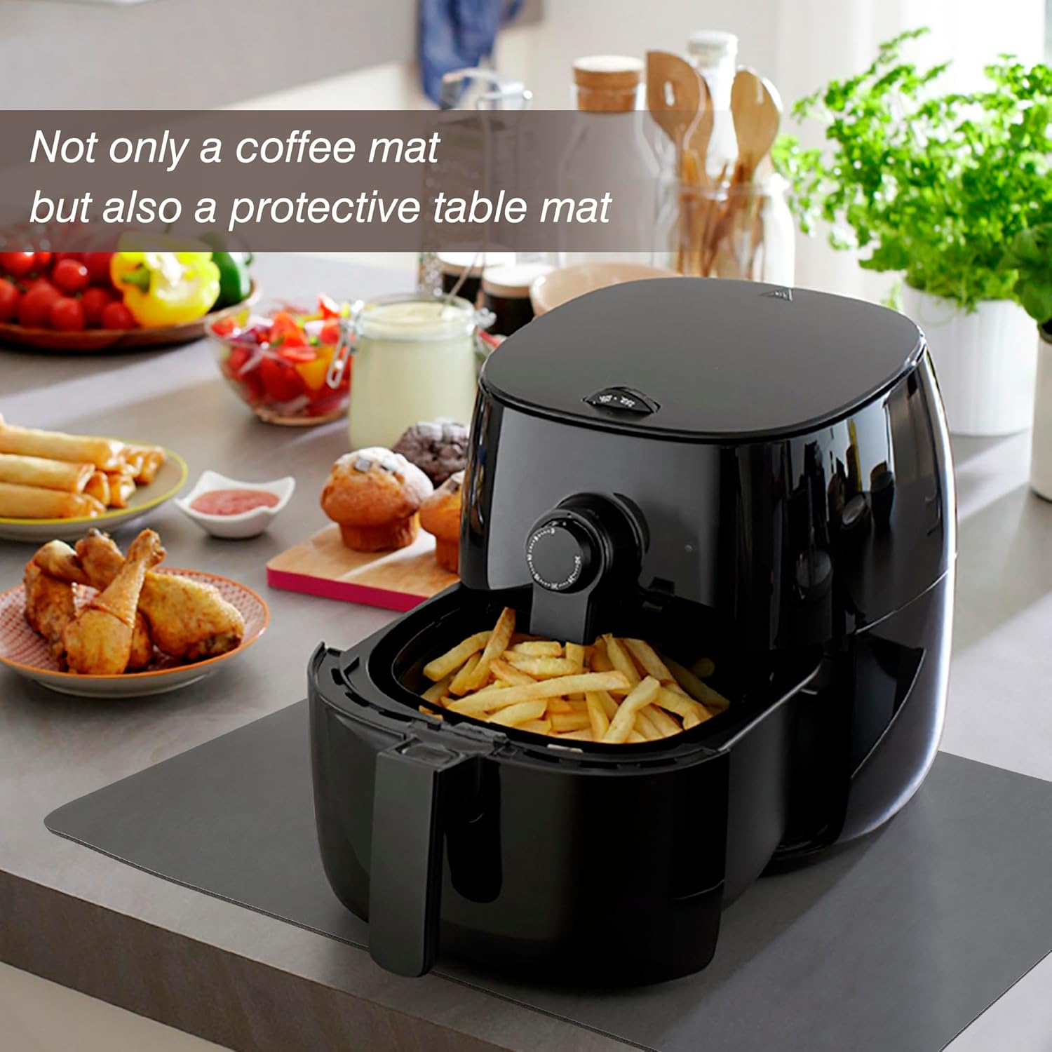 Tapis ignifuge - 50x30cm - résistant chaleur - protège plan cuisine