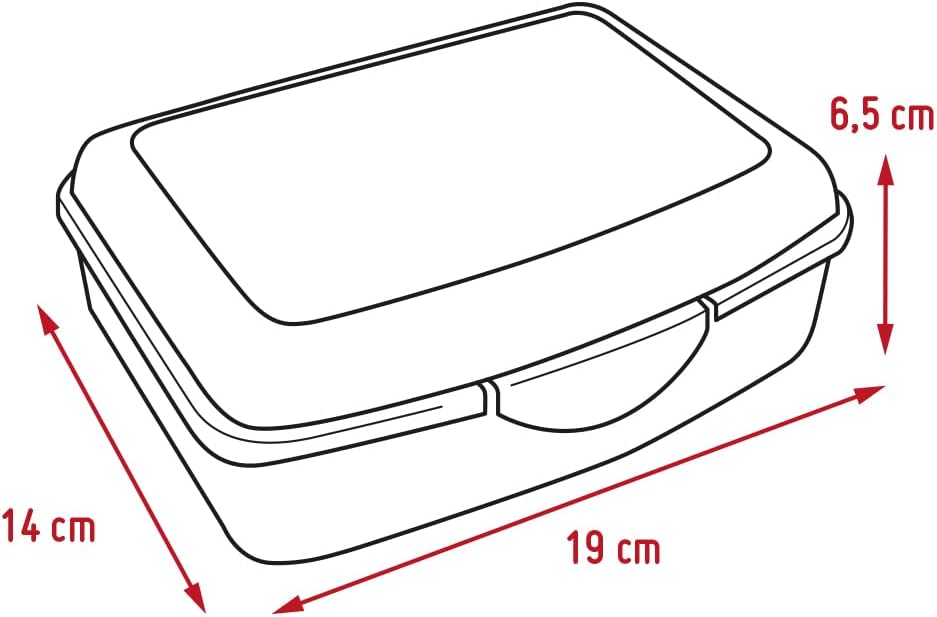Nerthus - boîte à lunch Snoopy enfant - légère, facile à nettoyer FIH925