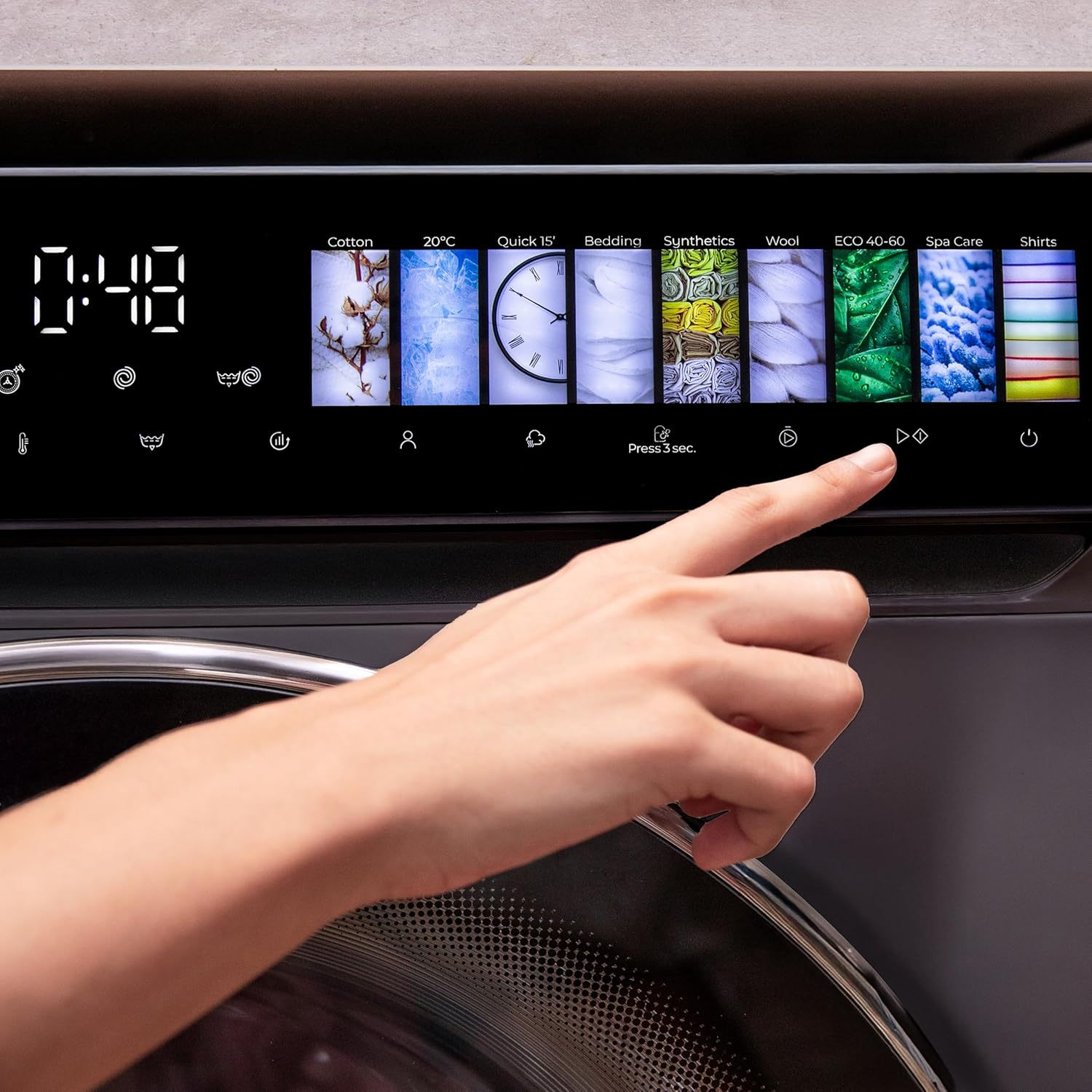 Cecotec - lave-linge série principale - dimensions compactes - programmes rapides et grande capacité