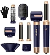 Sèche Cheveux Air Styler 7 en 1, Seche -Cheveux avec Diffuseur, 3 Températures, Fer à Boucler à A...