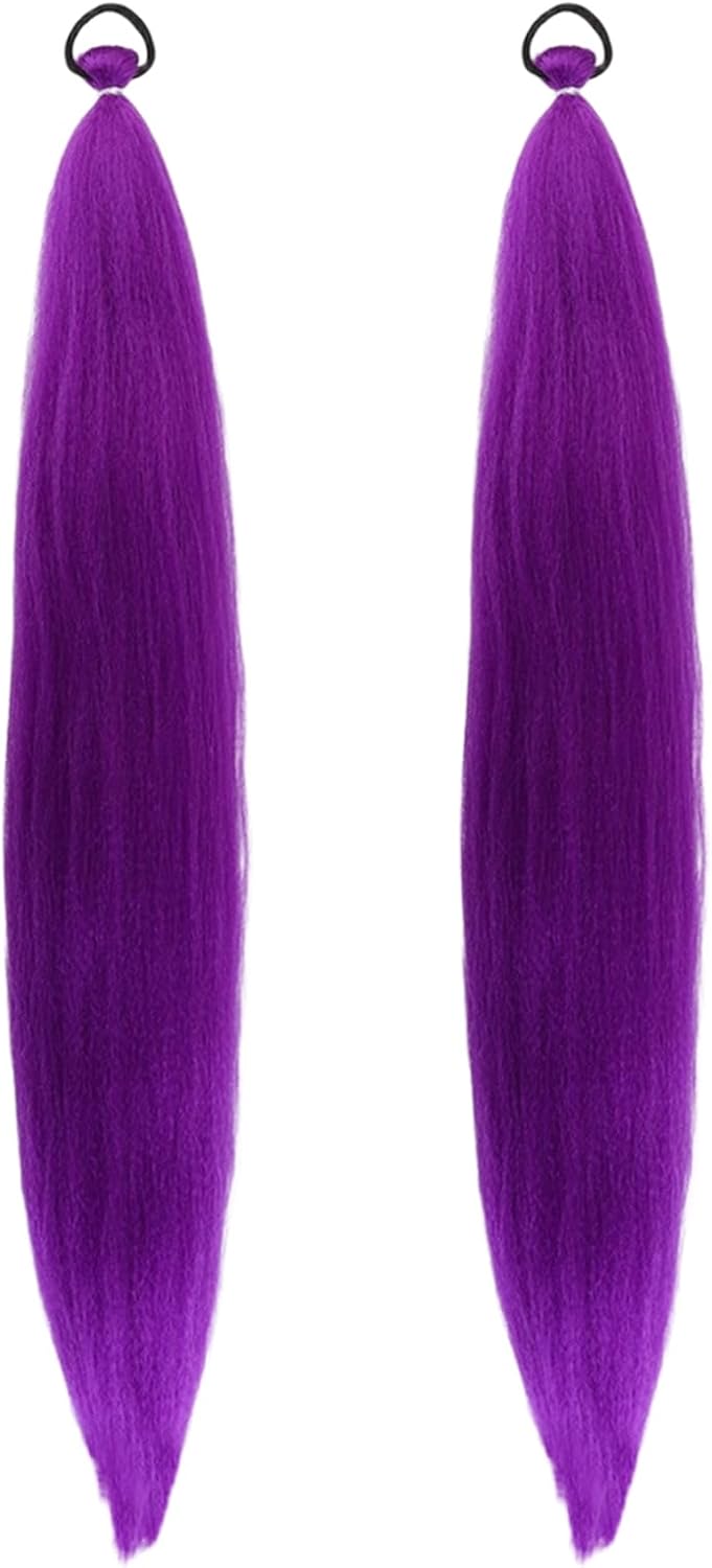 Extension cheveux - tresses violettes 26