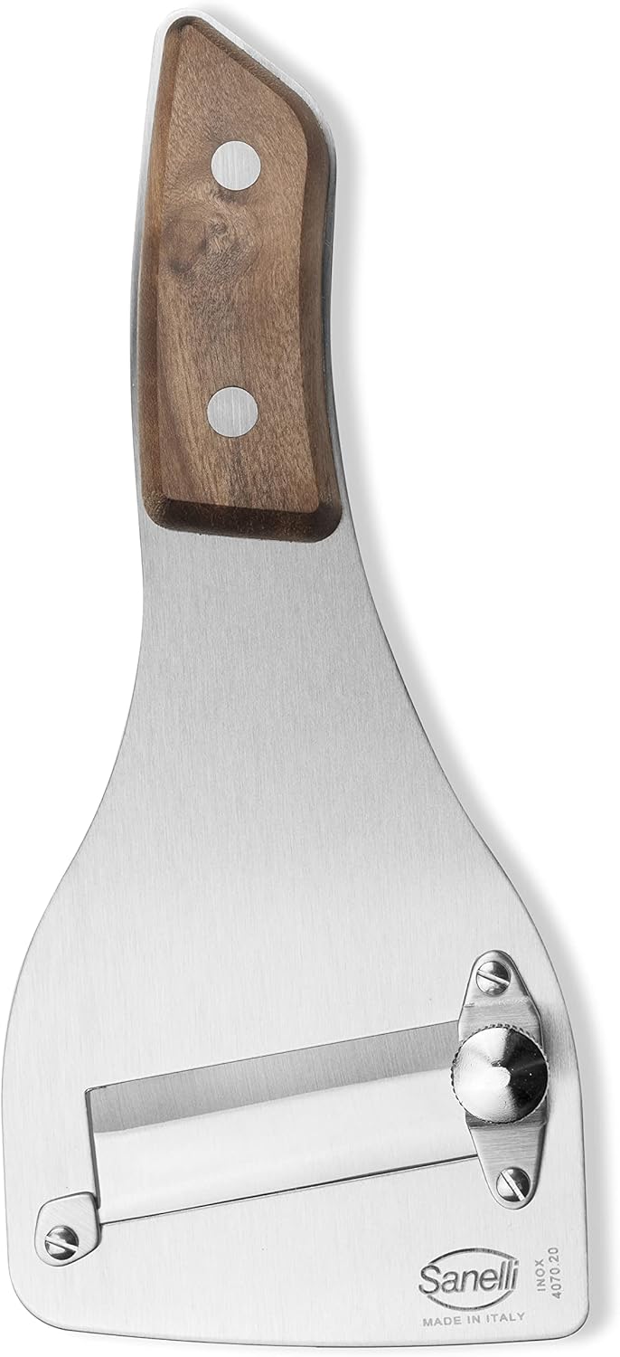 Sanelli - trancheuse série SAN-SLICE - manche bois, réglable, inox SAN-SLICE